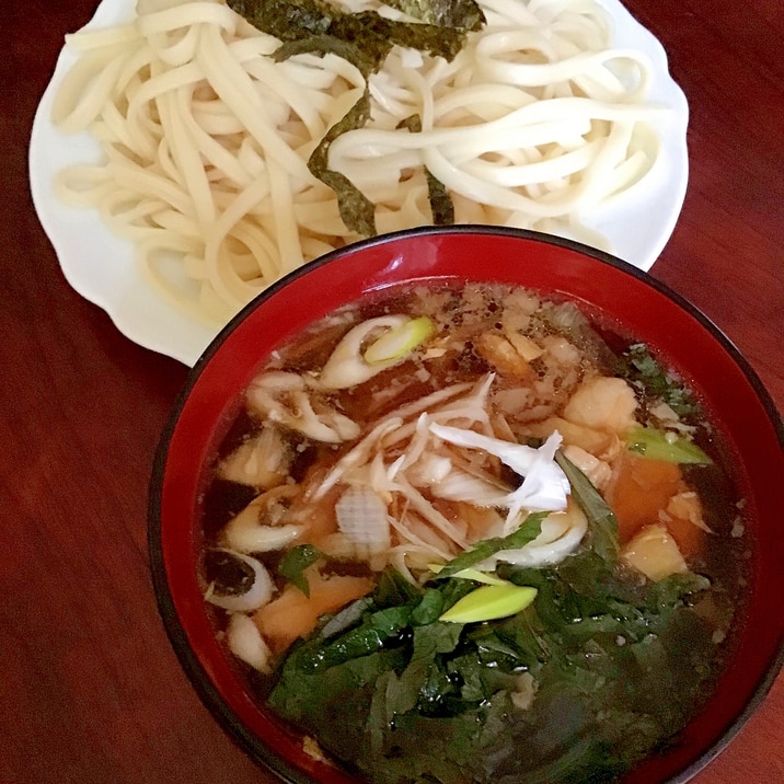 豚バラつけ汁肉うどん。